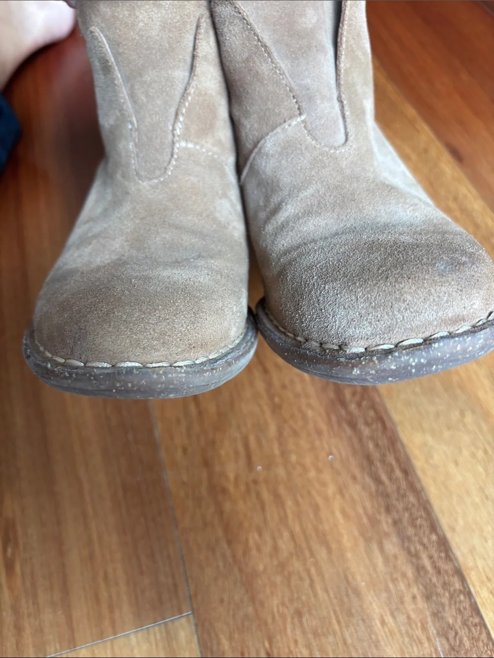 Clarks suede ankle boots